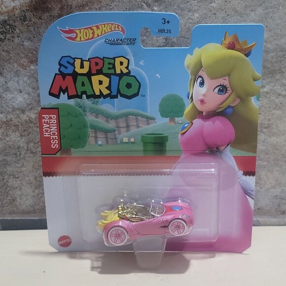 Hot Wheels Super Mario Character Car Princess Peach 2021 - Picture 1 of 9